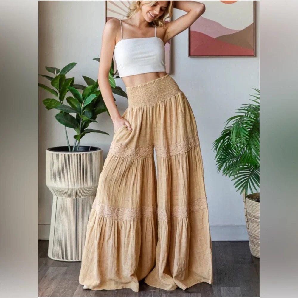 Oli & Hali Tiered Wide-Leg Pants - Picture 6 of 6